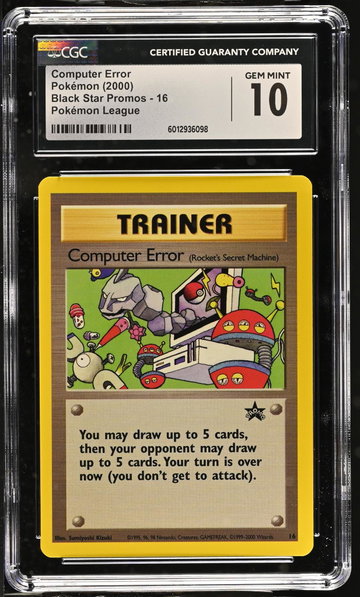 2000 Pokemon #16 Black Star Promos CGC 10