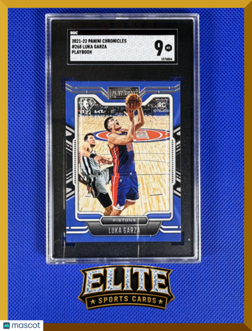 2021 Panini Chronicles Playbook Luka Garza #268 RC SGC 9