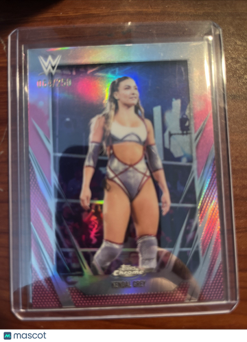 2026 Topps Chrome WWE Kendal Grey #148 Pink Refractor Short Print Parallel/Variety Exclusive Insert Topps