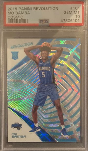 2018-19 Mo Bamba Rookie RC #/100 Cosmic Panini Revolution #101 PSA 10 Pop 2