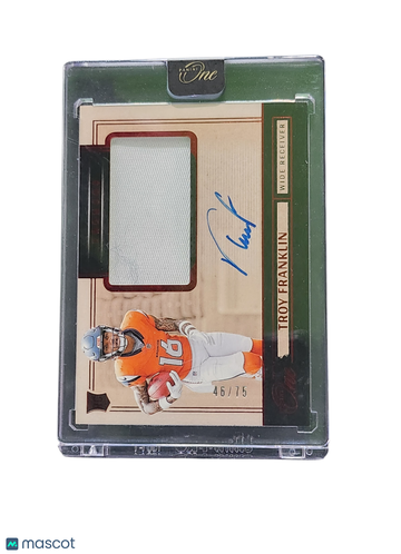 2025 Panini One Troy Franklin #12 /75 Patch Memorabilia