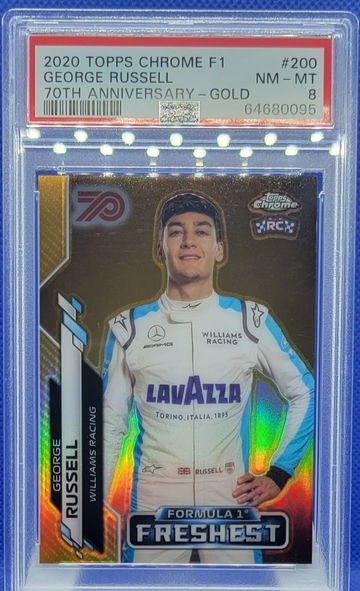 2020 TOPPS CHROME F1 #200 70TH ANNIVERSARY GOLD REFRACTOR