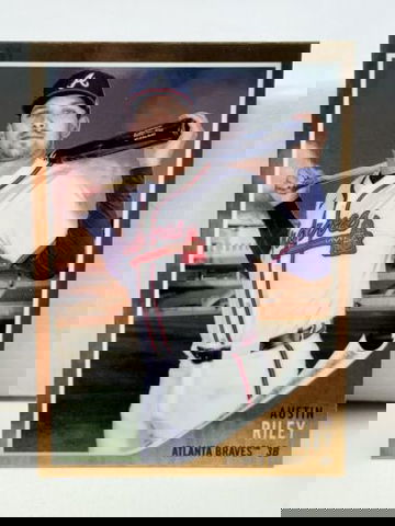 2024 Topps Chrome Lids Mitchell Ness Exclus. AUSTIN RILEY SP GOLD BORDER Braves