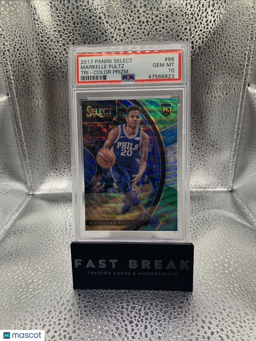 2017 Panini Select Markelle Fultz #68 Tri-Color Prizm Rookie PSA 10