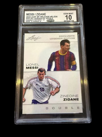 2024 Leaf Special Release | Lionel Messi, Zidane | CCG 10