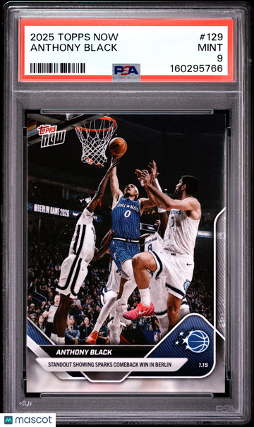 2025 Topps Now Anthony Black #129 PSA 9
