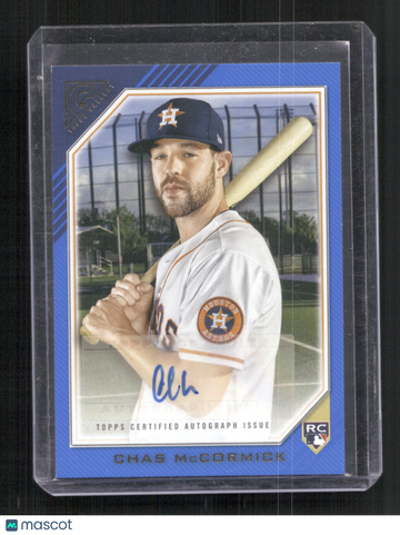2022 Topps Gallery: Rookies Autographs Blue Chas McCormick #RA-CM AU,SN