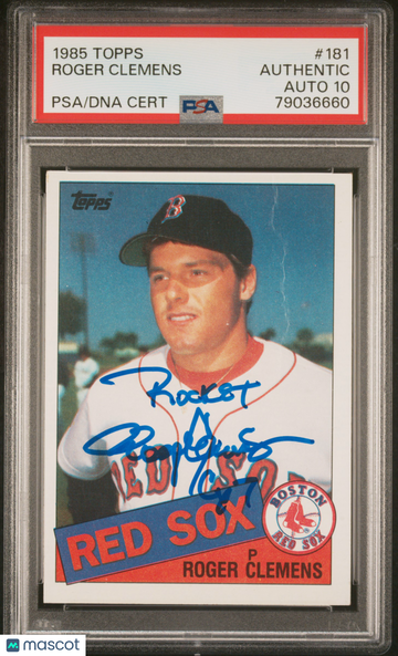 1985 Topps Roger Clemens #181 PSA A Auto 10