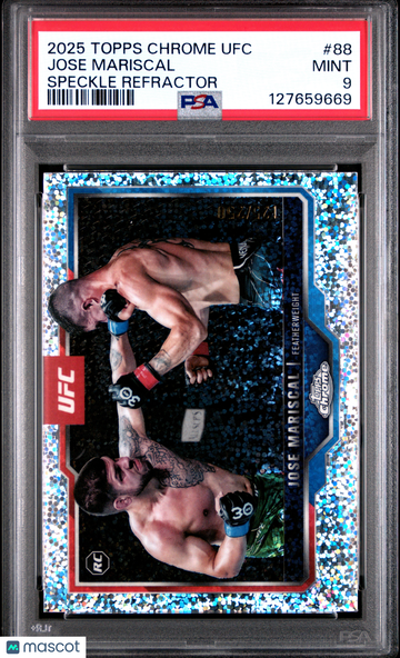 2025 Topps Chrome UFC Jose Mariscal #88 Speckle Refractor /250 PSA 9
