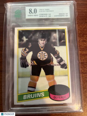 1980-81 Topps Ray Bourque #140 Rookie MNT 8