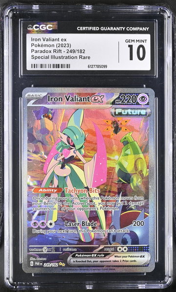 2023 Pokemon #249/182 Iron Valiant ex Paradox Rift CGC 10