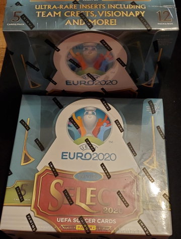 2019-2020 PANINI SELECT SOCCER UEFA EURO 2020 HOBBY BOX LOT OF 2