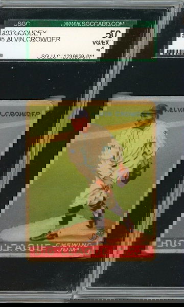 1933 Goudey Alvin Crowder #95 SGC 4 P1360