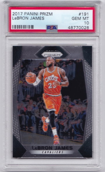 2017 LeBron James Prizm PSA 10