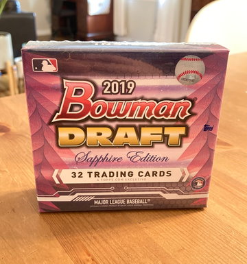 2019 Bowman Draft Sapphire Edition box