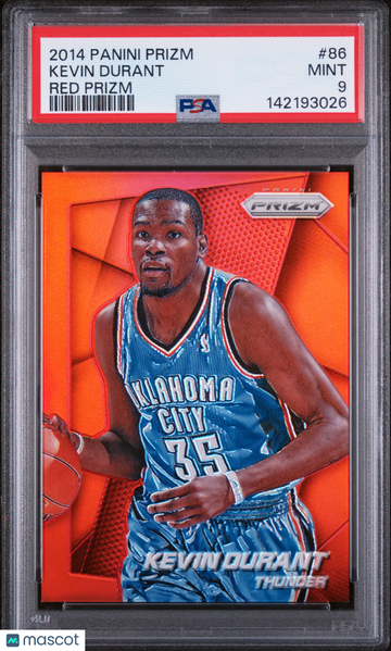2014 Panini Prizm Kevin Durant #86 Red PSA 9