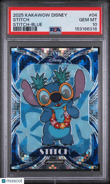 2025 Kakawow Phantom Disney Stitch Stitch #04 PSA 10