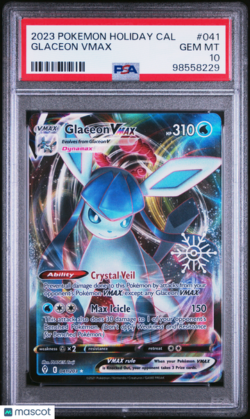 2023 Pokemon Holiday Calendar Glaceon Vmax PSA 10 #041
