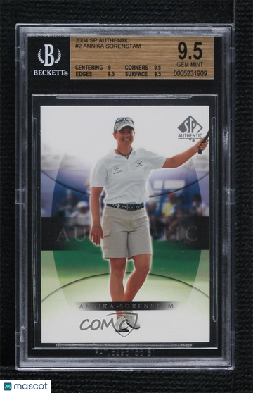2004 SP Authentic Annika Sörenstam #2 [Base] Base Set BGS 9.5
