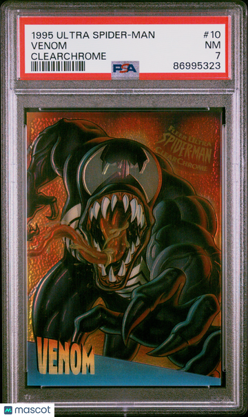 1995 Ultra Spider-Man Clearchrome Venom #10 PSA 7