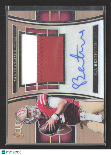 2018 Panini Select Prizm C.J. Beathard #JM-CJ /49 Patch Memorabilia