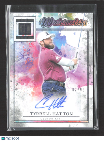 2025 Panini Impeccable LIV Golf Watercolors Tyrrell Hatton #WCS-TH /99