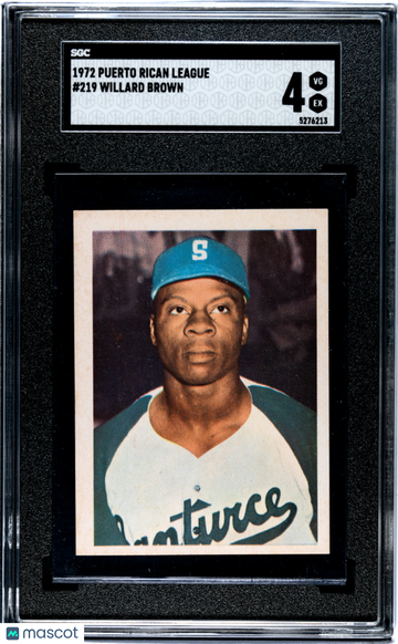 1972 Puerto Rican League Willard Brown #219 SGC 4