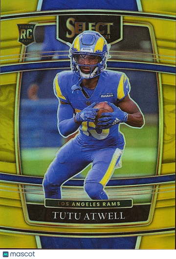 2021 Select Tutu Atwell #61 Gold Prizm Rookie