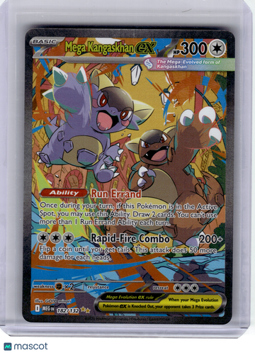 Mega Evolution Mega Kangaskhan EX Holo Special Illustration Rare #182