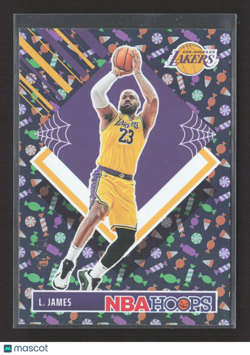 2025 Panini NBA Hoops Haunted Hoops LeBron James #282 Candy Corn
