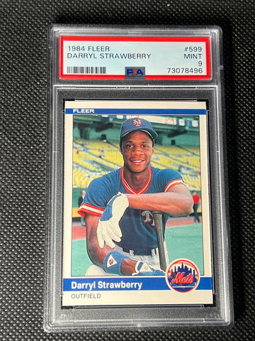 1984 Fleer Darryl Strawberry RC PSA 9 - Brand New Slab