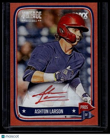 2024 Onyx Vintage Extended Ashton Larson #VAASLA Autographs Red SN AU