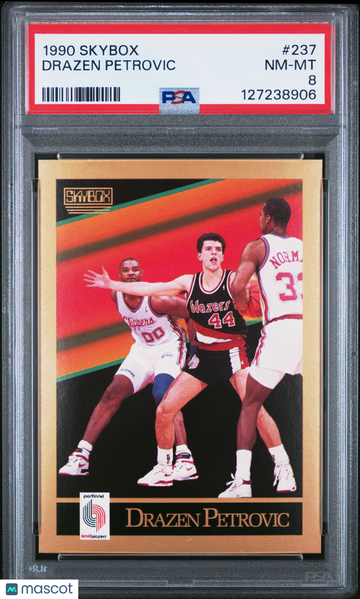 1990 Skybox Drazen Petrovic #237 Rookie PSA 8