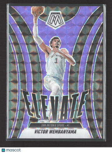 2025 Panini Mosaic Elevate Victor Wembanyama #11 Purple Prizm /175