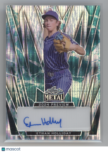 2024 Leaf Metal 2024 Preview Ethan Holliday #LMP-EH1 Auto /1