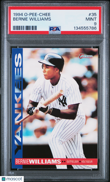 1994 O-Pee-Chee Bernie Williams #35 PSA 9