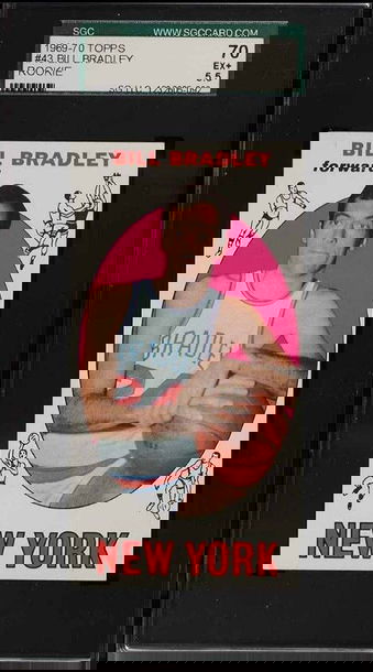 1969-70 Bill Bradley SGC 5.5 Topps Basketball Rookie Rc #43 *NICE Invest NOW HOF