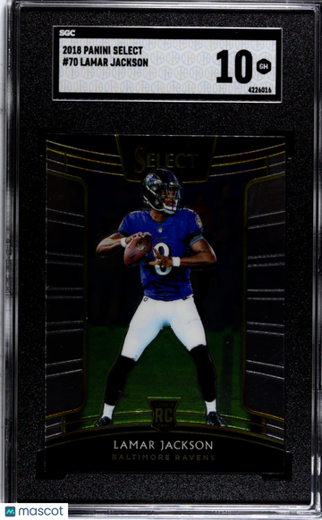 2018 Donruss Optic Lamar Jackson #167 SGC 10