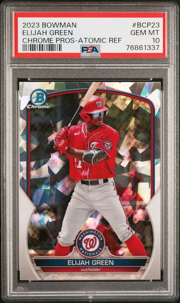 2023 Bowman Chrome Prospects Atomic Refractor Elijah Green #BCP-23 PSA 10
