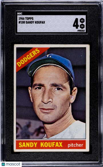 1966 Topps Sandy Koufax #100 SGC 4