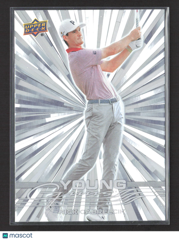 2026 Upper Deck Golf Young Guns Outburst Nick Gabrelcik #118 Silver