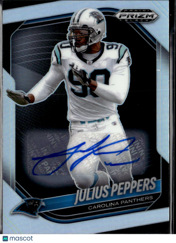 2026 Panini Prizm Black Julius Peppers Autographed Trading Card #17 Carolina Panthers NFL