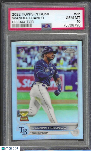 2022 Topps Chrome Wander Franco #35 Refractor PSA 10