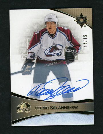 2022 Upper Deck Ultimate Collection Teemu Selanne #76 Auto