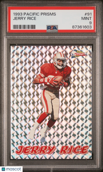 1993 Pacific Prisms Jerry Rice #91 PSA 9 - Silver - Tough Grade