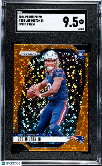 2024 Panini Prizm Joe Milton III #354 Disco SGC 9.5
