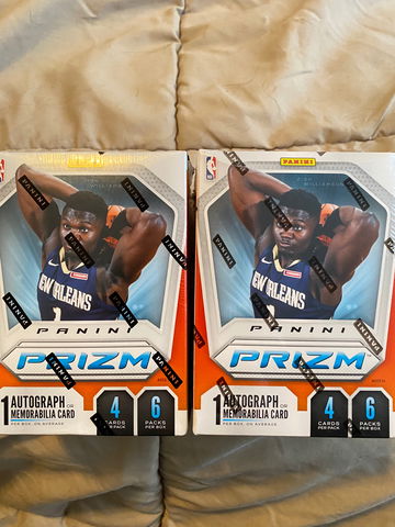 2019 panini prizm basketball 2 blaster box lot.   Zion. Ja. RJ!