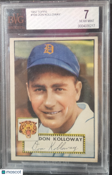 1952 Topps Don Kolloway #104 BVG 7