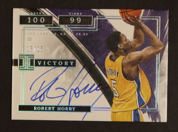 2021 Panini Impeccable #IV-RHY Robert Horry Victory Auto /25