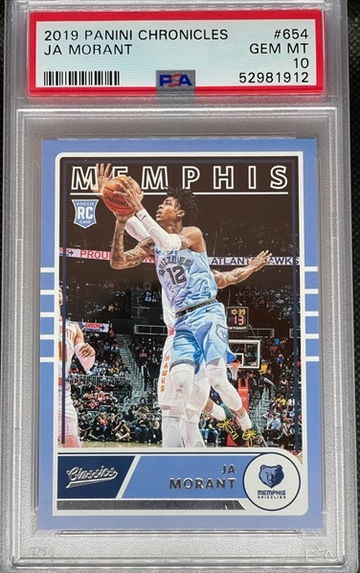 PSA 10 2019 Panini Chronicles Classics Ja Morant RC #654